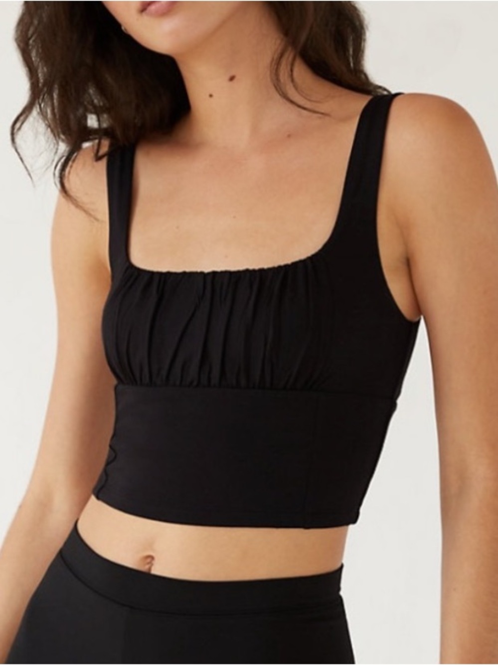 Aritzia Wilfred Free Orbit Black Tank Top